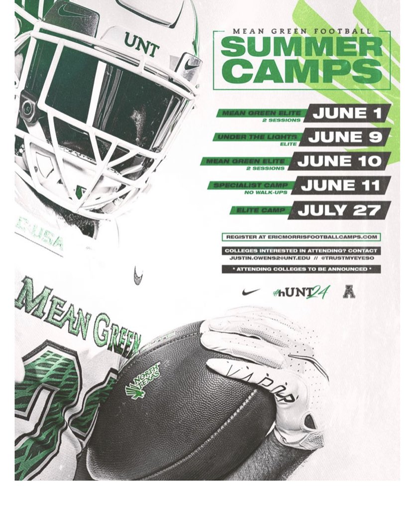 Blessed to receive a invite from <a href="/MeanGreenFB/">UNT Football</a> come out and support them 💪🏽💪🏽