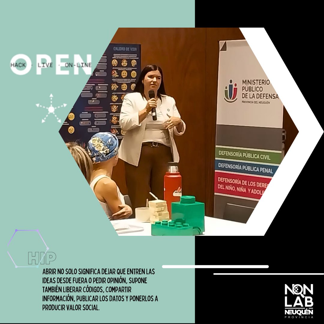 NQN_LAB's tweet photo. La experiencia del #LabMPD @prensaMPDNqn analizando los 6 lados #ModeloHIP 
Vector #OPEN 
Abrir no solo significa dejar que entren las ideas desde fuera o pedir opinión, supone también liberar códigos, compartir información, publicar los datos y ponerlos a producir valor social! https://t.co/aDTgfhaMum