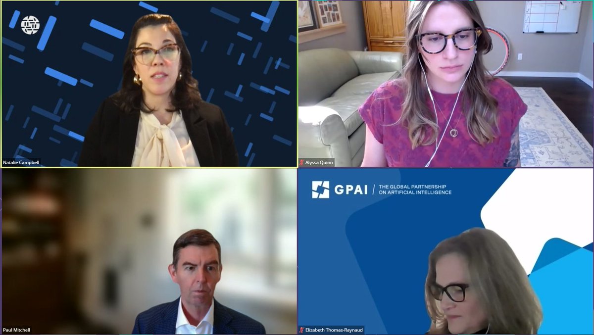 CanadianIGF's tweet photo. Thanks to Paul Mitchell for his overview of the global IGF and how to get engaged! Now we move on to the discussion portion of today's #CIGFTalks featuring @ndunleavy, @ISOC_NA, @internetsociety and Elizabeth Thomas-Raynaud, @GPAI_PMIA. https://t.co/QpNkKDyLeb