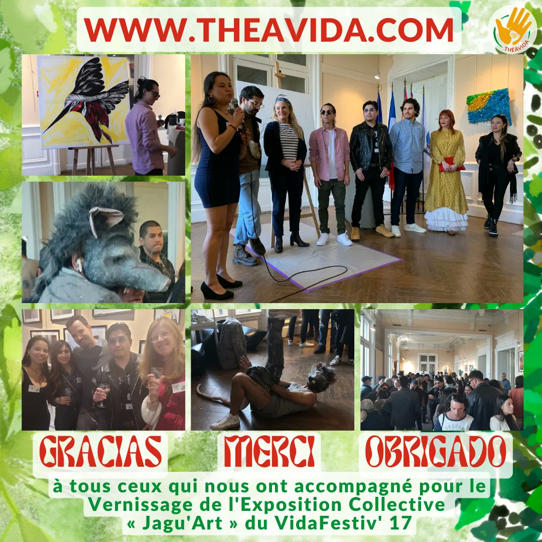 Theavida's tweet photo. Hola amigos ! 🤠

MERCI ! 😋
¡ MUCHAS GRACIAS ! 🤠
OBRIGADO ! 🤩

¡ Muchos saludos y hasta pronto !  🤗

#TheaViDa #VidaFestiv17 #VidaFestiv #VDF17 #VDF #JaguART #latinos #latinosenmontpellier #Montpellier #montpelliernow #holamontpellier #olamontpellier https://t.co/BOKYh0eN8b