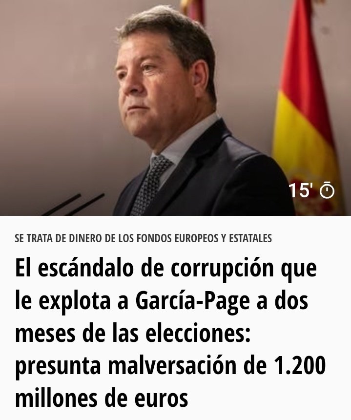 ¡BOMBAZO!

Más de 3.000 agricultores denuncian en la Audiencia Nacional la presunta malversación de más de 1.200 millones de euros de fondos europeos y estatales.

Los ERES son calderilla al lado de esto. Todo en el PSOE es corrupción.