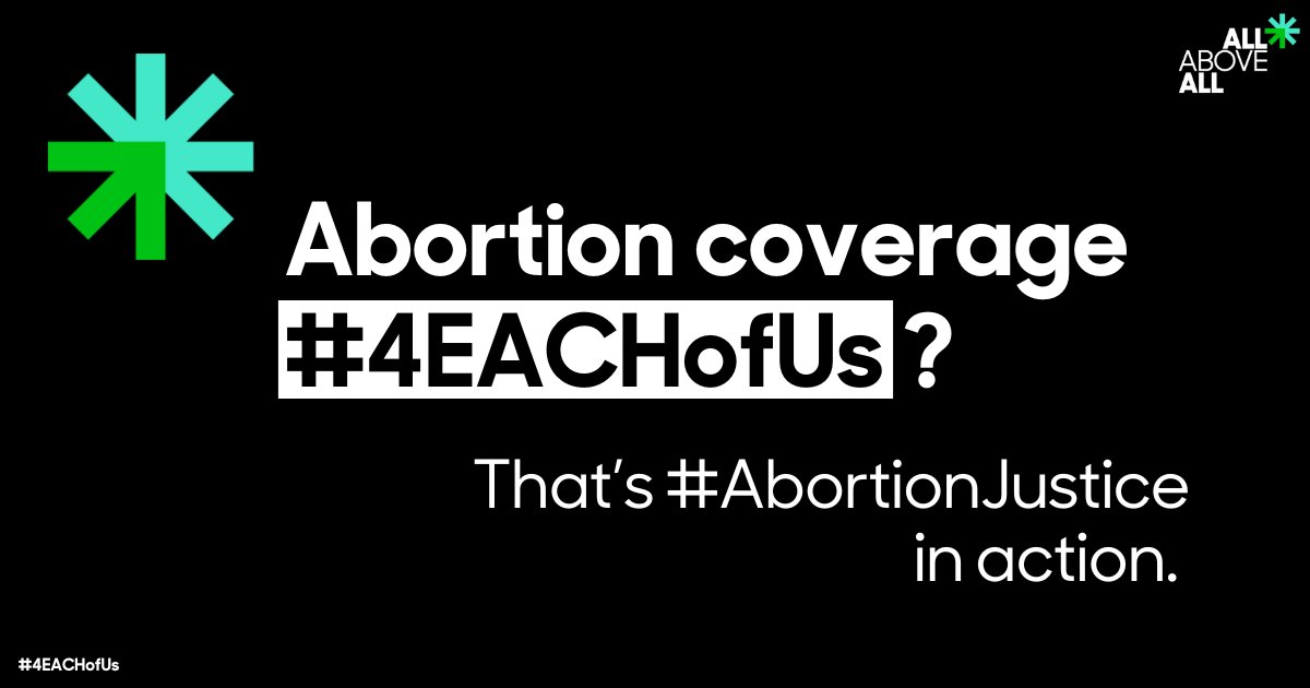 Affordable and accessible abortion must be available without barriers for anyone who needs it. This is why it’s time to #BeBoldEndHyde and pass the EACH Act so that we all get the abortion care we need. #4EACHofUs