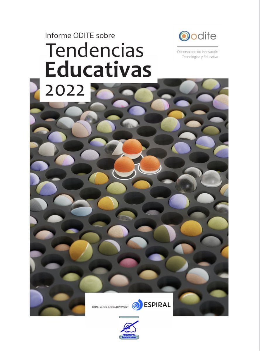 ODITE (@espiralodite) on Twitter photo ‼️Descubre las últimas tendencias y tecnologías educativas en el Informe #ODITE 2022.
¡No te lo puedes perder!
📌 ciberespiral.org/es/informe-odi…
<a href="/mudejarico/">Juanmi Muñoz</a> <a href="/caminologa/">Camino López García</a> <a href="/nsabate4/">Núria Sabaté</a> <a href="/caotico27/">Antonio J. Calvillo</a> <a href="/jplanasga/">Josep Ramon</a> <a href="/francescnadal/">Francesc Nadal</a> <a href="/ciberespiral/">Asociación Espiral, Educación y Tecnología</a> <a href="/NewsNeus/">Neus Lorenzo</a> <a href="/igrezan/">grezan</a> <a href="/LastrarotH/">Luis Lastra Cid</a> <a href="/xsune/">Xavier Suñé</a> <a href="/Merce_G/">Mercè Gisbert</a> ‼️Descubre las últimas tendencias y tecnologías educativas en el Informe #ODITE 2022.
¡No te lo puedes perder!
📌 ciberespiral.org/es/informe-odi…
<a href="/mudejarico/">Juanmi Muñoz</a> <a href="/caminologa/">Camino López García</a> <a href="/nsabate4/">Núria Sabaté</a> <a href="/caotico27/">Antonio J. Calvillo</a> <a href="/jplanasga/">Josep Ramon</a> <a href="/francescnadal/">Francesc Nadal</a> <a href="/ciberespiral/">Asociación Espiral, Educación y Tecnología</a> <a href="/NewsNeus/">Neus Lorenzo</a> <a href="/igrezan/">grezan</a> <a href="/LastrarotH/">Luis Lastra Cid</a> <a href="/xsune/">Xavier Suñé</a> <a href="/Merce_G/">Mercè Gisbert</a>