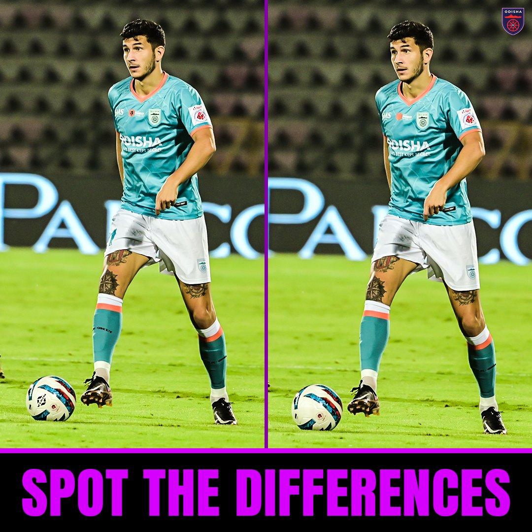 OdishaFC's tweet image. Can you spot all 4 differences? 👀🔎

#OdishaFC #AmaTeamAmaGame #SpotTheDifferences