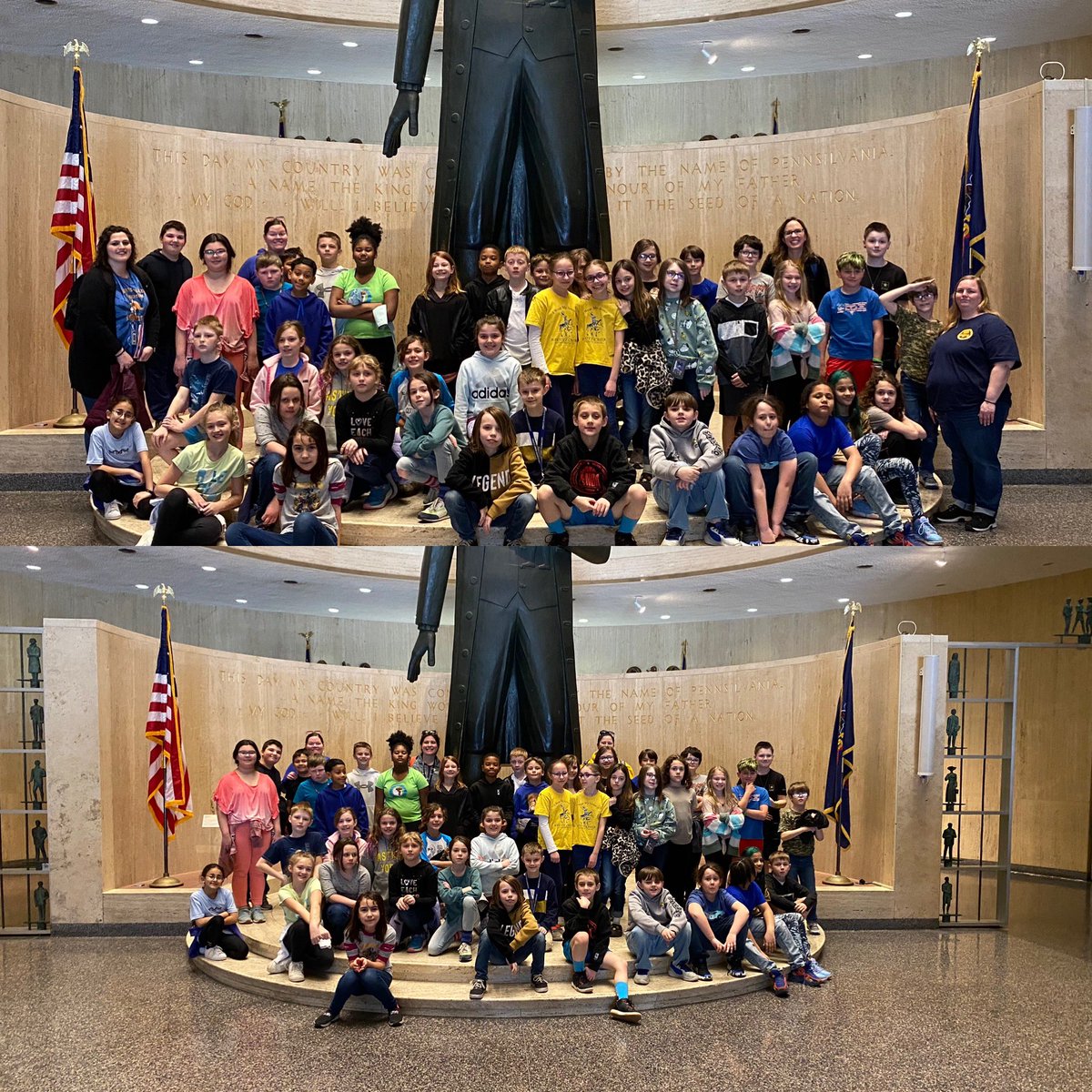 KC 4th grade class tweet media