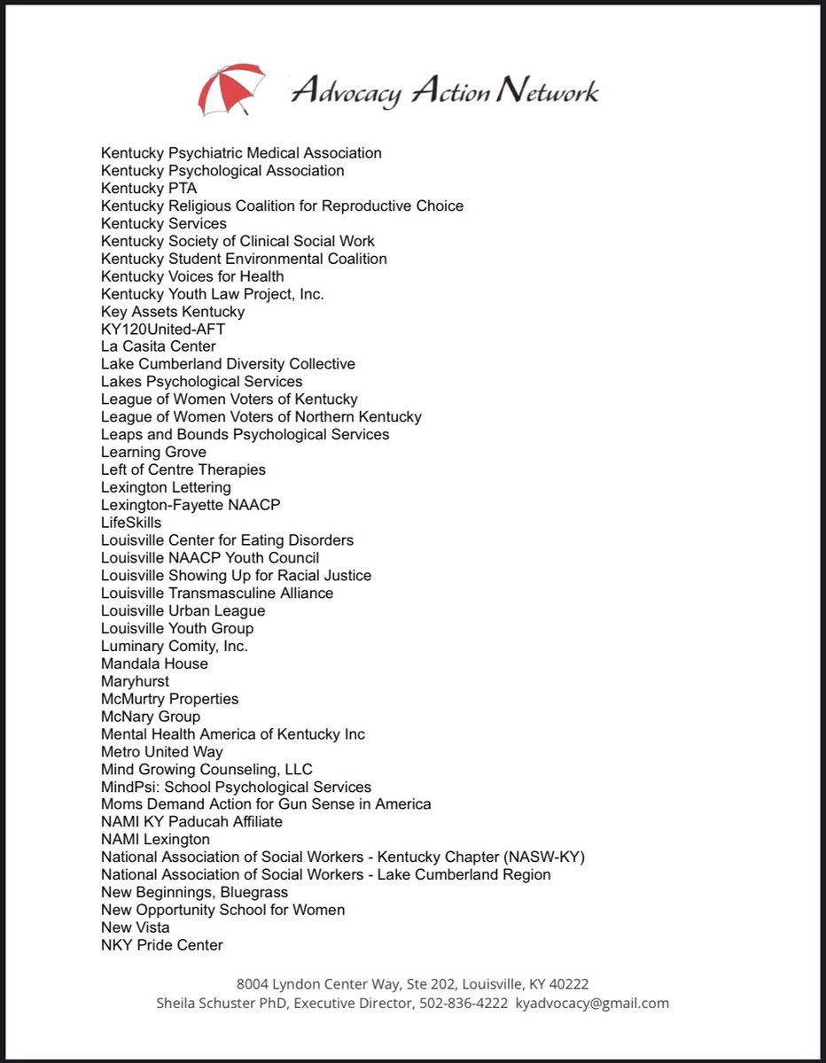 kyvoices4health's tweet photo. The final version of the SB150 sign-on letter was shared with the entire #kyga23 again this morning, encouraging legislators to sustain the Governor’s veto. 1/ https://t.co/zFX6tlnEEC
