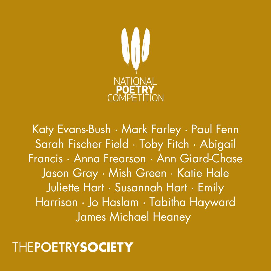 Congratulations to all the poets longlisted in the #NationalPoetryCompetition 2022!

(1/3)

#NPCAwards2022