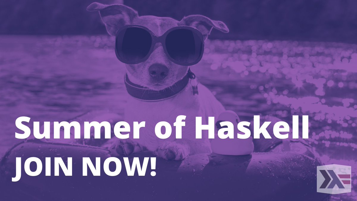 HaskellOrg's tweet image. Join Summer of Haskell 2023! Learn how to contribute to OSS projects and shape your #Haskell skills; visit summer.haskell.org and submit your application by April 20, 2023 &amp;lt;- you don&apos;t have to be a student to participate! #FP #haskellprogramming #haskellcoding