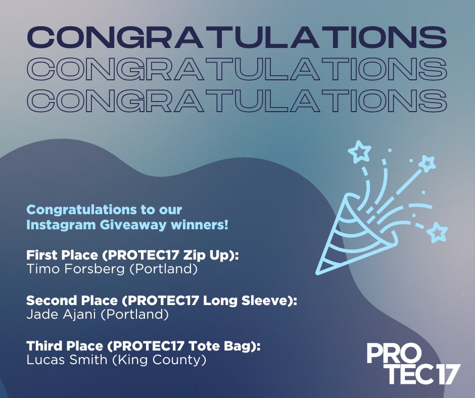 CONGRATULATIONS TO OUR INSTAGRAM GIVEAWAY WINNERS! 🥳 New #UnionSwag to show some #UnionPride? Not a bad deal 😏 Remember to continue following us on our new IG @WeArePROTEC17 and encourage your fellow union siblings to do the same! 💙