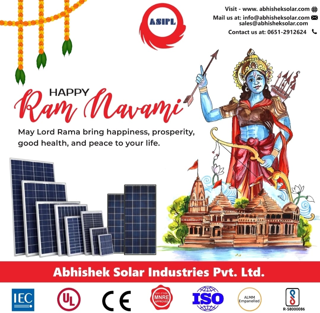 asiplranchi's tweet photo. May this holy occasion of Ram Navami bring a ray of hope, positivity, and peace to your life.
Happy Ram Navami!!!

#RamNavami #LordRama #ram #happyramnavami #shriram #solarenergy #solarpowersystem 
 #green #power #energy #ecofriendly  #sustainability #environment #gogreen https://t.co/fQRP4UgY3K
