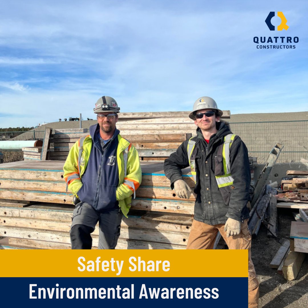 QConstructors's tweet photo. SAFETY SHARE: Environmental Awareness 

At Quattro Constructors, we are committed to promoting environmental awareness and responsible waste disposal practices to reduce the impact on the environment and maintain a workplace that is clean and safe. https://t.co/OQdb9av9oZ