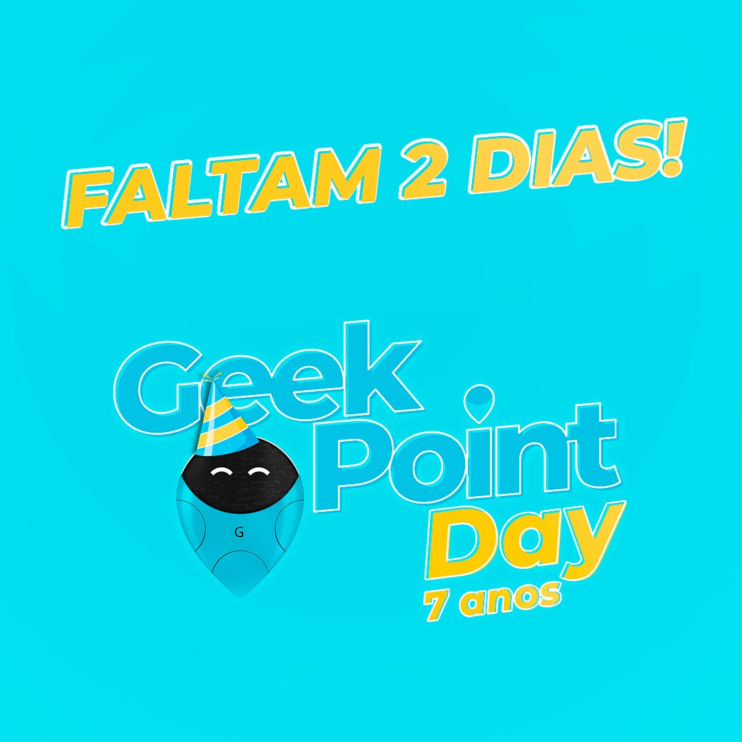 GeekPointstore's tweet photo. ESTÁ CHEGANDO 🥳💙
Marque seu amigo que vem com a gente!
#geek #geekpoint #geekpointday #geekpoint7anos https://t.co/GV2jb5wUOC