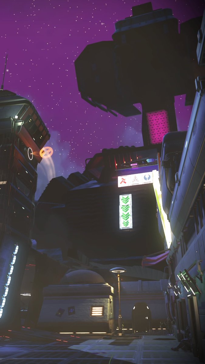 ScLoire's tweet photo. New base: Ilu Rabanyannan (Lost City in Vy'Keen)
A city built by scrap dealers around the remains of a crashed freighter on planet Bangr in the pirate system Bolinn XVIII.
(Glyphs in third pic)
#nomanssky #nmsbase @RoyalSpaceHub @NMSCord https://t.co/TkyCeIrnM8