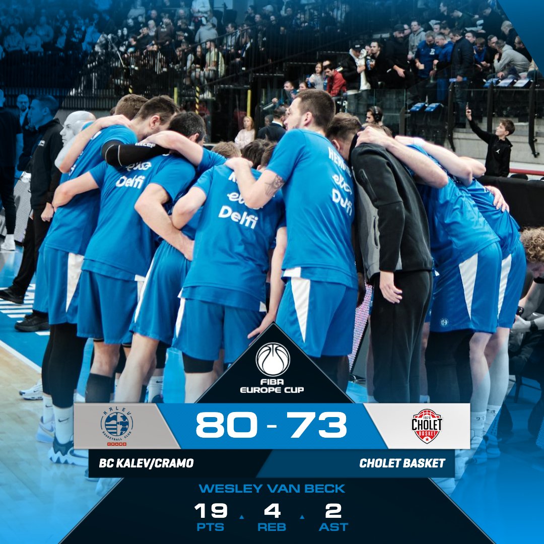 FIBAEuropeCup's tweet image. 𝑰𝒕'𝒔 𝒂𝒍𝒘𝒂𝒚𝒔 s̶u̶n̶n̶y̶ 𝒓𝒂𝒊𝒏𝒚 𝒊𝒏 P̶h̶i̶l̶a̶d̶e̶l̶p̶h̶i̶a̶ 𝑻𝒂𝒍𝒍𝒊𝒏𝒏. ☔️

@bckalevcramo pour in 14 threes, as they take down Cholet Basket in the first leg of the #FIBAEuropeCup Semi-Finals.