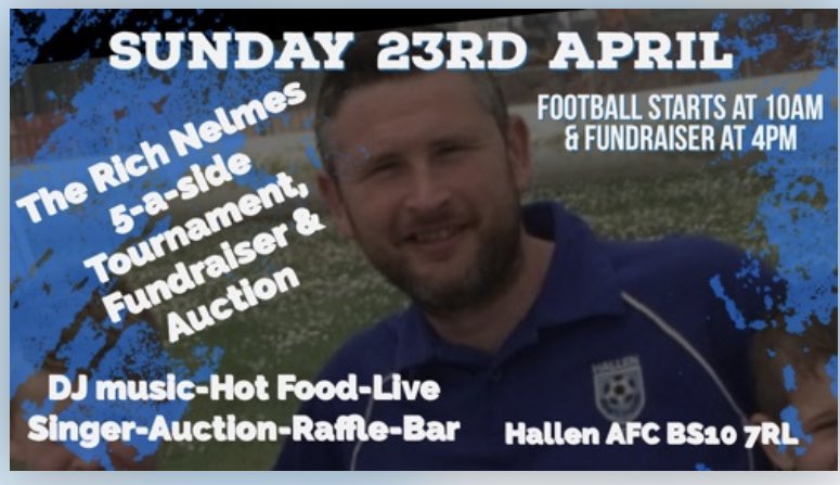 HallenFC's tweet photo. Please try to come and support on the day. RT https://t.co/v6h8wkUkX8