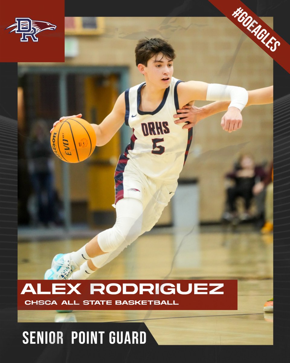 Congratulations to Alex Rodriguez on being selected to play in the CHSCA All-State Game this June.  Only a few players are selected so this is a fantastic achievement.  Way to go Alex!