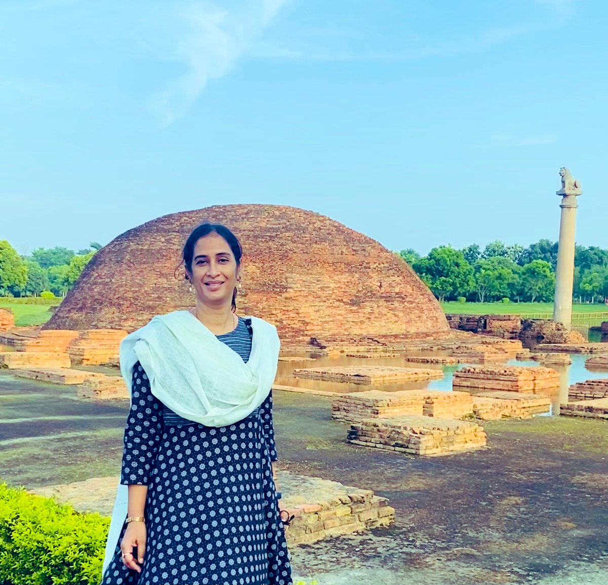 BandanaPreyashi's tweet photo. Greetings on #SamratAshokJayanti. Recently visited two magnificent Ashokan pillars at Kolhua,Vaishali &amp; Lauriya Nandangarh,West Champaran #Bihar #AshokaTheGreat https://t.co/l7JXDzQHbT