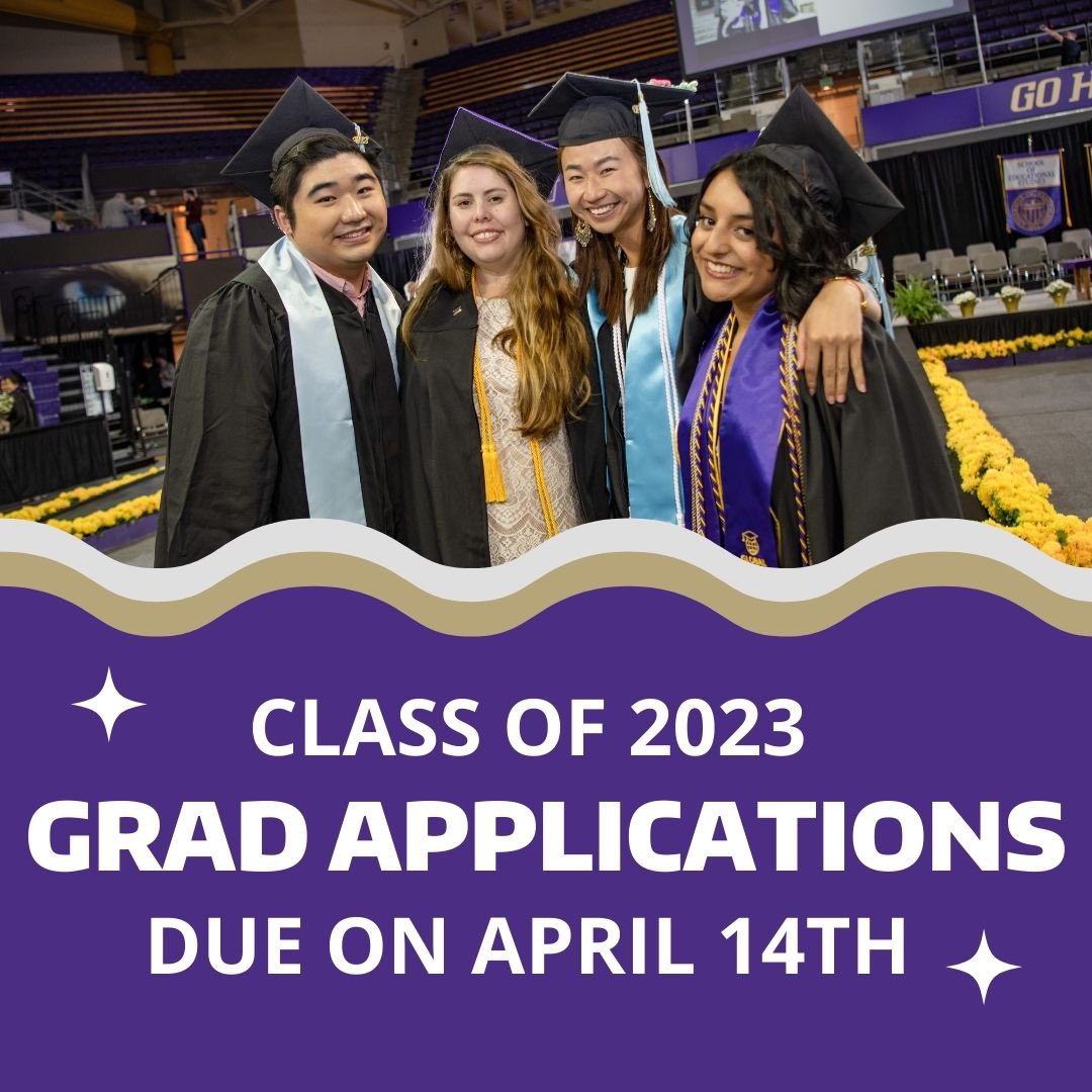 UWBSES's tweet image. Planning on graduating this spring? Grad applications are due on APRIL 14TH! You have a little over 2 weeks to get it in! 🎓

Contact your academic advisor to start your application and if you have any questions.
•
•
•
#uwbses #uwb #uwbothell #uwbgrad #graduation