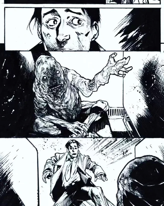 Panels from a new horror series I'm drawing. Announcement soon... 