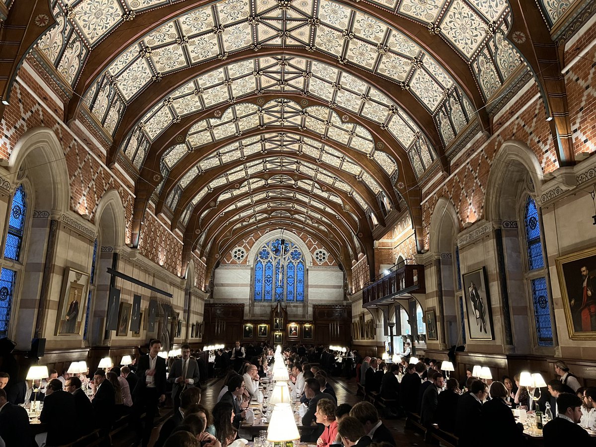 Final part of the #auroraspringforum 2023: dinner in the wonderful hall of <a href="/KebleOxford/">Keble College, Oxford</a>, featuring a dinner speech by <a href="/LordJohnBrowne/">John Browne</a>.
