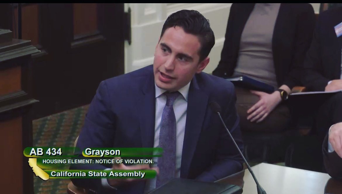AlexT_54's tweet photo. @BayAreaCouncil is proud to support #AB434 by @AsmGrayson to improve accountability + make sure local governments support CA’s need for housing. Great to testify before the Asm. Housing Cmte and see the measure pass earlier today! https://t.co/MqlibqNjJu