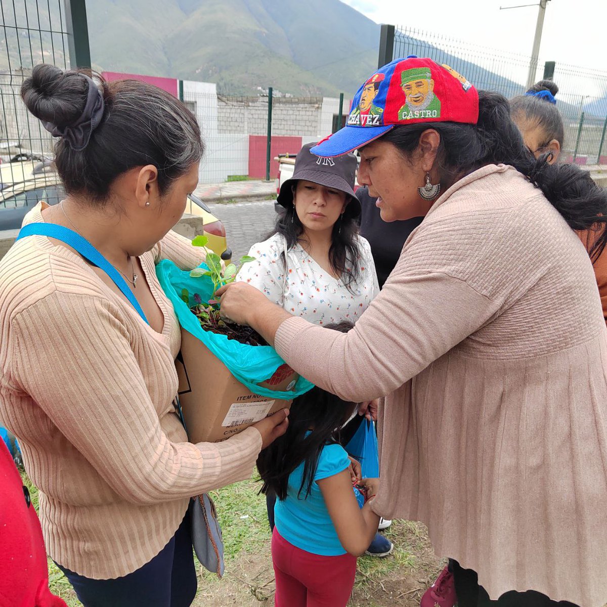 CBicentenarioEC's tweet photo. Gracias a la prefecta @PaolaPabonC prefecta de Pichincha por su generosa donación de plántulas, abono orgánico y biol para nuestros huertos en #CiudadBicentenario. Estamos emocionados de ver cómo crecerán nuestras plantas gracias a su apoyo. https://t.co/lm4AcGChnU