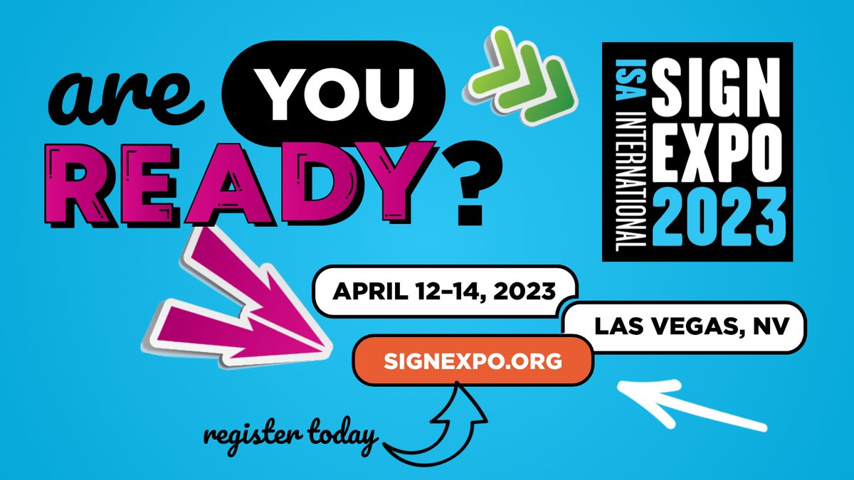 isasignexpo's tweet photo. Are you ready?? #ISASignExpo is just TWO WEEKS away! There's just one thing left to do: REGISTER! Join us in Las Vegas, NV from April 12-14 and walk away with new ideas, actionable takeaways, tested best practices, and maybe a new product or two! https://t.co/7qpm0C7K2Z https://t.co/7yxQlXqslI