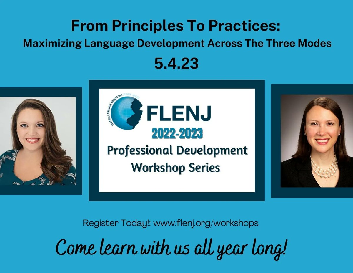 Did you forget to do something?🤔 Don't worry, we'll remind you😉Sign up for FLENJ's workshop #5, presented IN PERSON by Florencia Henshaw🤩 and Maris Hawkins 🤩 on May 4th. Don't miss it! 👉 buff.ly/3TNbrM2