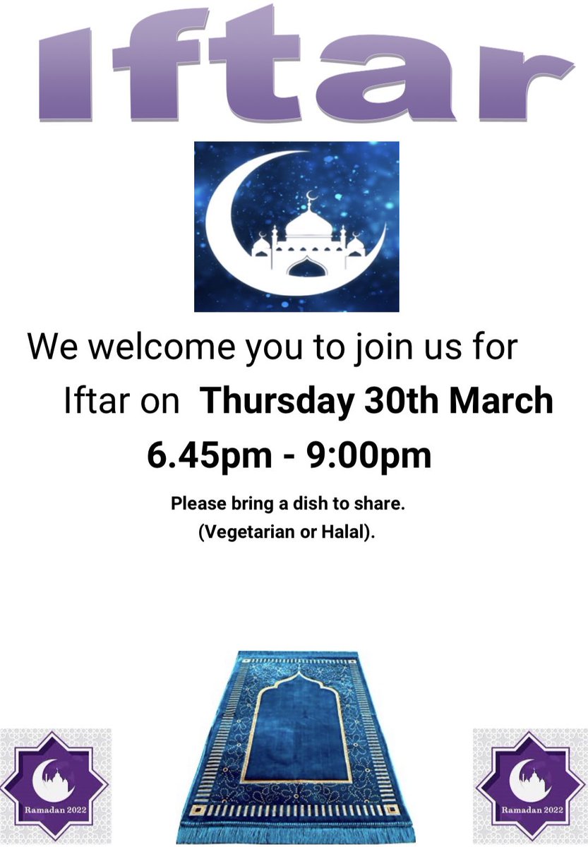 Tomorrow we will have our second Iftar <a href="/WoodhillSch/">Woodhill Primary School</a> Following the success of the 2022 event, we can’t wait to welcome families and staff from our amazing community. Shout out to <a href="/WoodhillLangs/">Woodhill Languages</a> for brilliant leadership and commitment to this event <a href="/IPAT_Edu/">The Inspire Partnership</a>