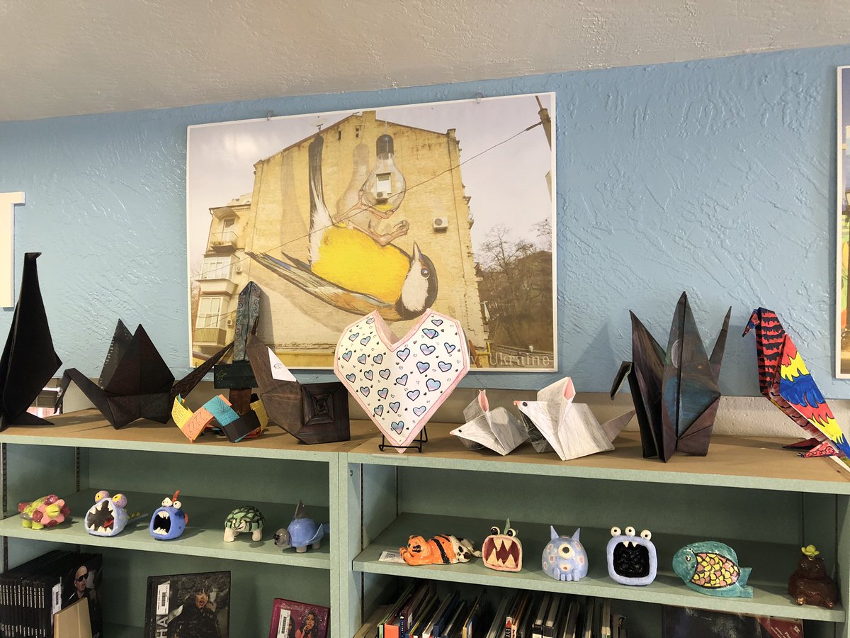 Stephen Jensen (@jensenteaches) on Twitter photo On display in the media center are original origami art pieces created by Ms. Gradyโs students. Go Indians, pride in the tribe! <a href="/IMS_Indians/">Immokalee Middle</a> On display in the media center are original origami art pieces created by Ms. Gradyโs students. Go Indians, pride in the tribe! <a href="/IMS_Indians/">Immokalee Middle</a>