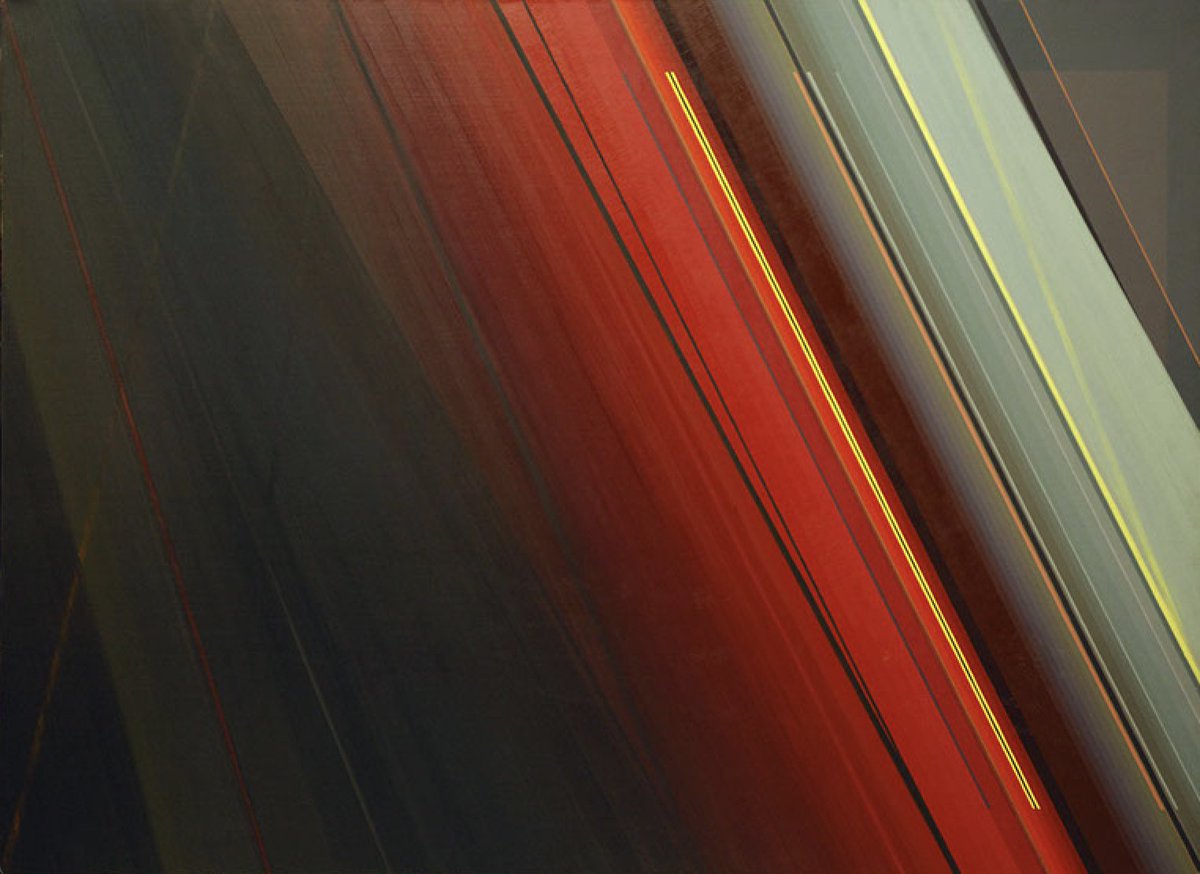 RtClick_Save's tweet image. "An image which implies perspective destroys the relativity of space in an abstract painting. My kinetic paintings are abstraction in motion."

- #SamiaHalaby | | 🖼️: Tiger’s Eye in Late Winter, 1978. Courtesy of the artist

👉rightclicksave.com/article/painti…