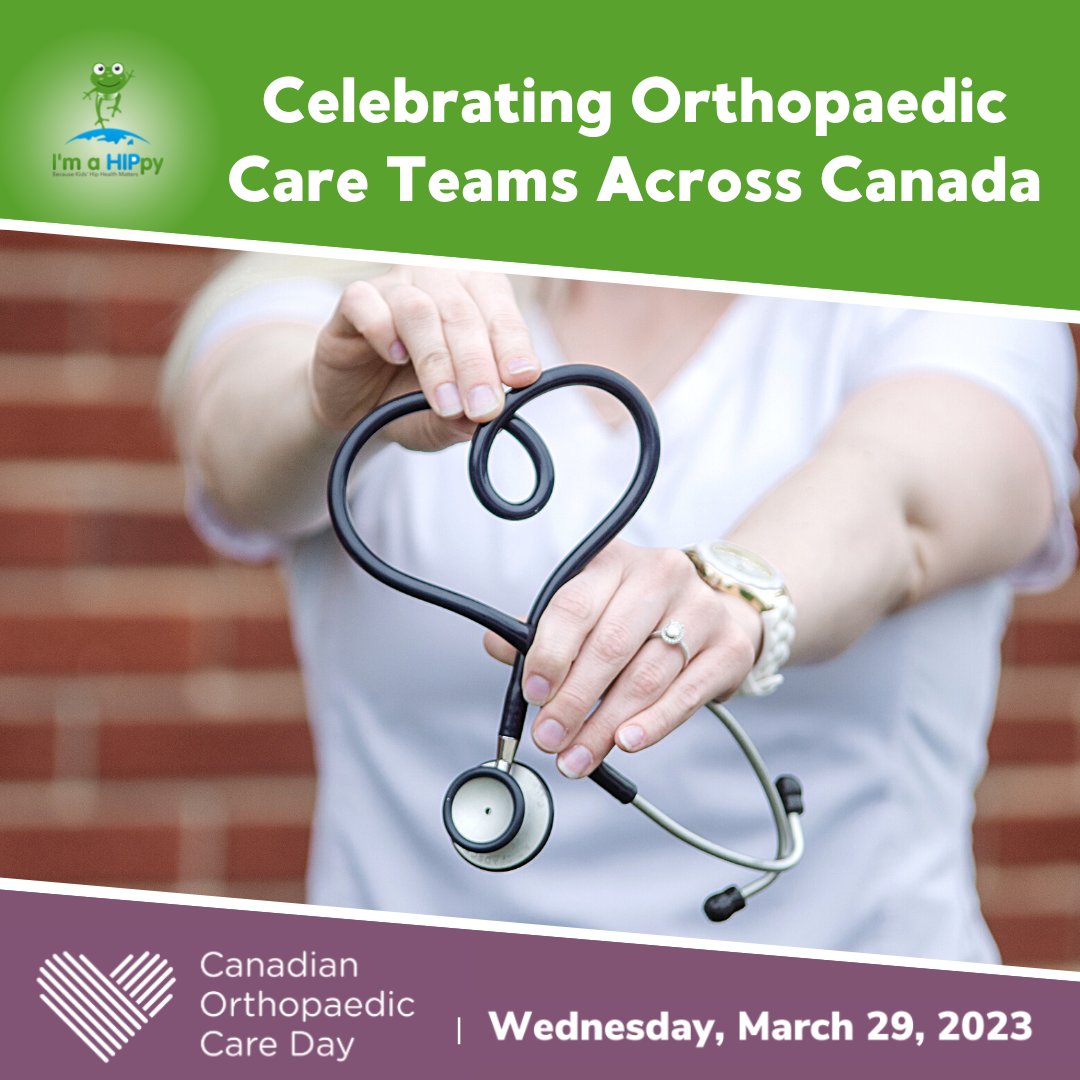 🎊Today we #celebrate the 2nd annual #CdnOrthoDay!

💚This day is dedicated to recognizing Orthopaedic surgeons, nurses, physician assistants, physical therapists, anesthesiologists, technologists, researchers, and admin professionals.

 #OrthoCareCanada #LiveLifePainFree