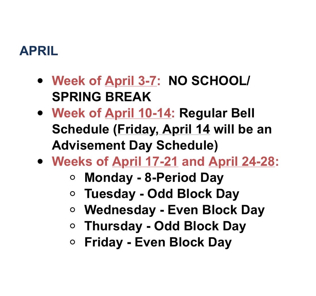 Upcoming Dates! 🗓 

For clickable links and access to more details, parents should check the email sent from Lambert today!