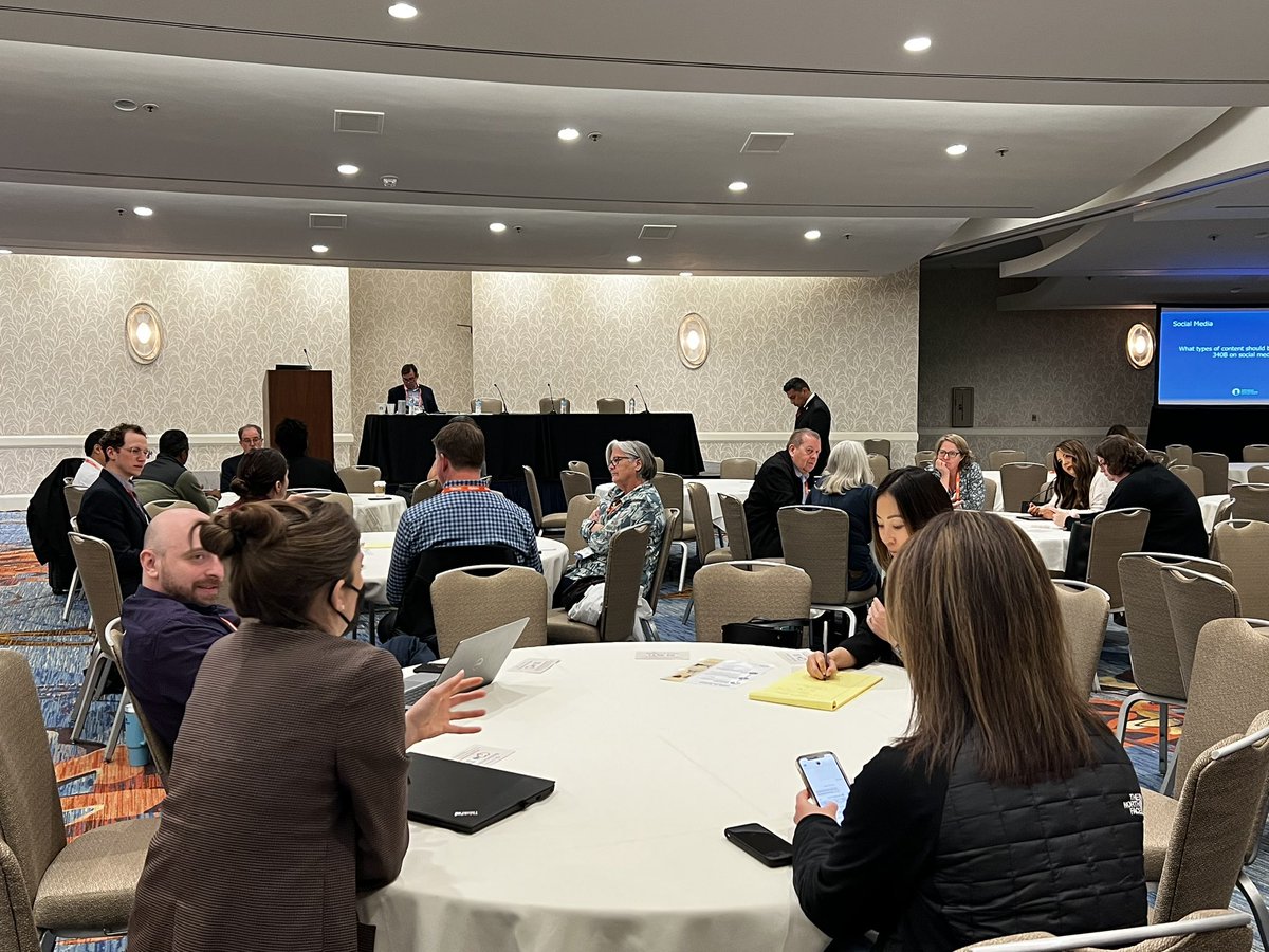 340BCoalition's tweet photo. During the first ever #340BConf Advocacy Roundtable, attendees discuss best practices, including social media, one-pagers and patient stories, to share the importance of 340B to their lawmakers. #340B https://t.co/4hh6CLtdwx