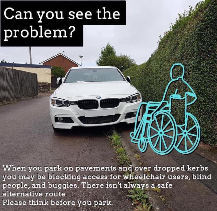 AidanRosser's tweet photo. RT if you agree #DisabilityRights #dontparklikeadick #considerothers https://t.co/doYdrIH9wE