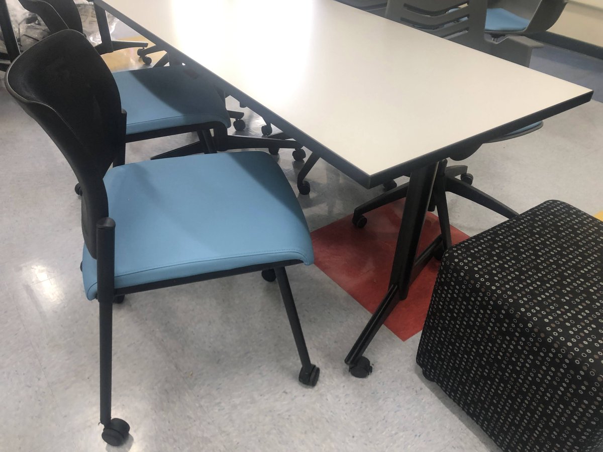 ddlearningspace's tweet image. Check out the plans and installation we did at this middle school. This staff meeting room is the perfect place for your team.  Comfortable mobile furniture can be arranged quickly for any type of meeting, training or collaboration. Many furnishings are available for quick ship!