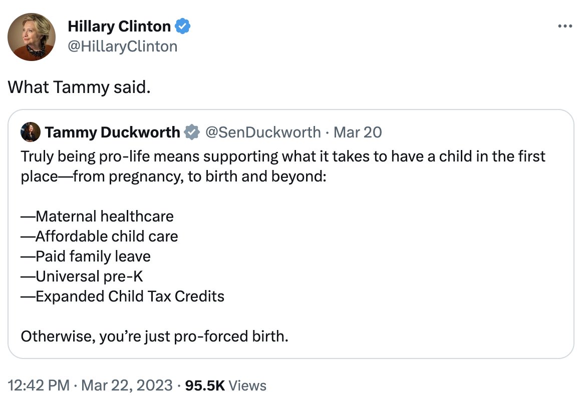 Thanks, @HillaryClinton. No one understands protecting our children and families—and the hypocrisy of the GOP—like you.