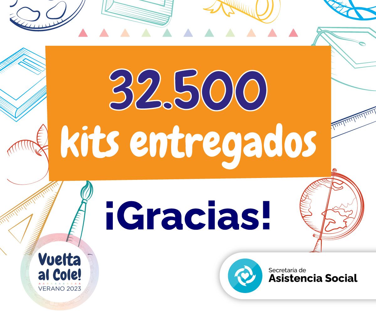 #VueltaAlCole, récord total: ¡32.500 KITS ENTREGADOS!

Colaboramos con la educación de 32.500 afiliados/as titulares, cónyuges e hijos/as en el inicio del ciclo lectivo. ¡Gracias a toda la familia mercantil por su masiva participación!

¡Mis mejores deseos para este año escolar!