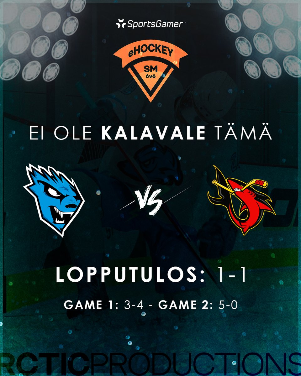 Ei riittänyt kahteen voittoon RCTICilla tänään kuitenkin tärkeät 2 pistettä plakkariin #RCTIC #esports #ehockeysm2023 #sportsgamer