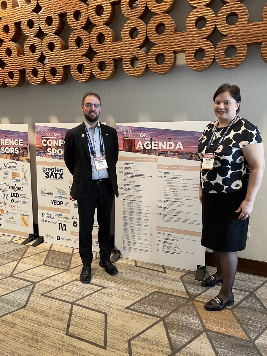 The Business #Tampere EDO team at the #SSGAnnualConf  in beautiful San Antonio. We're eager to share updates on business opportunities in our region with #siteselection consultants.  #econdev #FDI