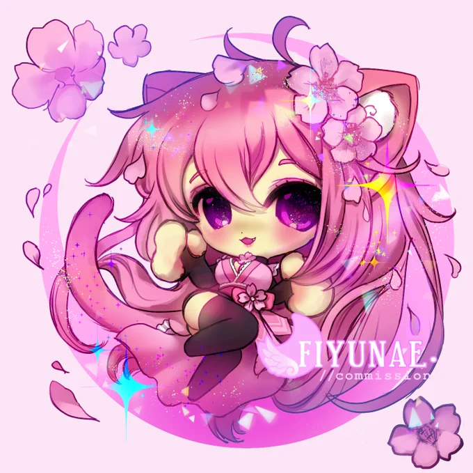 𝐂𝐡𝐢𝐛𝐢 𝐑𝐚𝐟𝐟𝐥𝐞!Winner will be picked randomly on April 1st! (its not a joke lolll ) Expect something pink and flowery!How to  like, and rt-reply with an image of ur char! 
