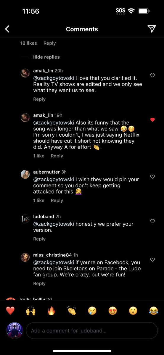 ZackGoytowski's tweet photo. One of the most original and witty bands. Fell in love with Ludo in college. And I’m still singing their songs in my free-time. Their response left me 💀 Love you guys! #LoveIsBlindS4 #LoveisBlind4 #loveisblind https://t.co/OuSpyTCFVr