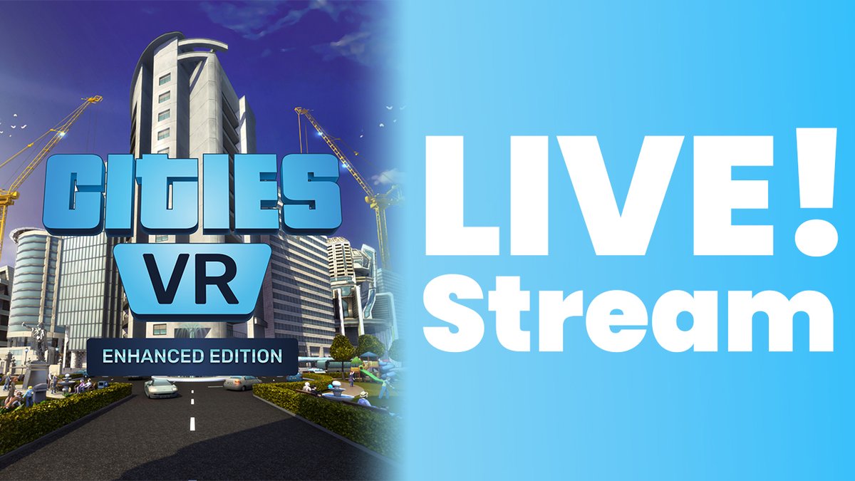 Well a lot of you have said you'd like to see some live streams on my channel...

So I'm going live... right now with some <a href="/CitiesVR/">Cities: VR</a> 

Come join me and let's build a city!

youtube.com/live/UbsBcXuGl…