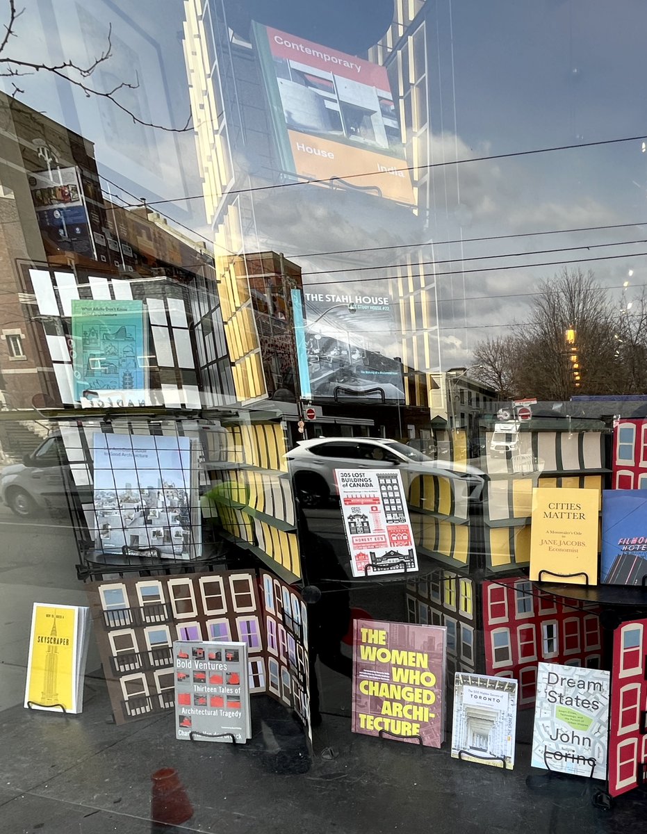 @alexbozikovic @goose_lane Don’t know if you’ve seen this: Type Books on Queen has a window display on architecture & design including “Lost Buildings.” Display table inside too.