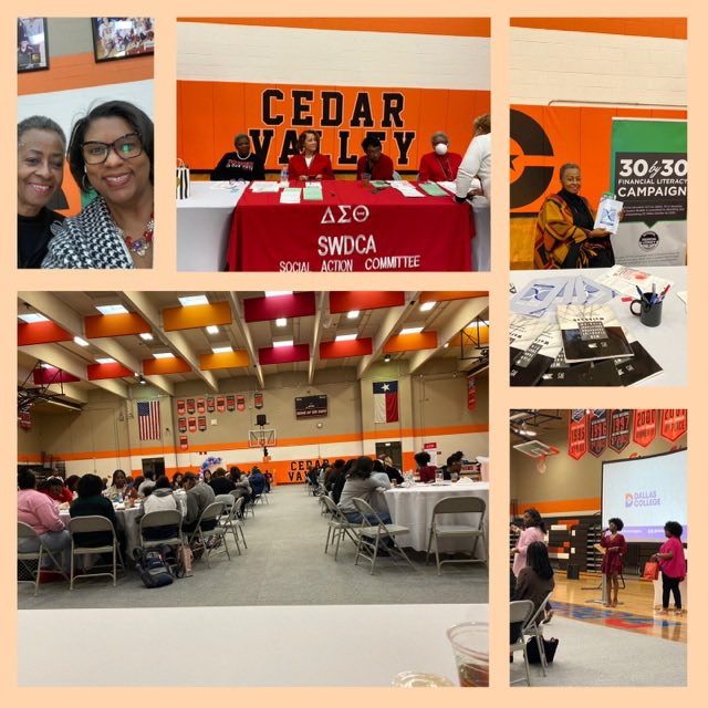 SWDCA_DST's tweet photo. The SWDCA Chapter and Cedar Valley College Sisterhood Success Summit consisted of 2023 college and high school students. The guest speaker was Dr. Stacie Alexander, LPC-S Licensed Psychotherapist, Mental Health Media Contributor.
#SWR31DaysOfLove #ForwardWithFortitude
#SWDCA https://t.co/j8tlusC7kE