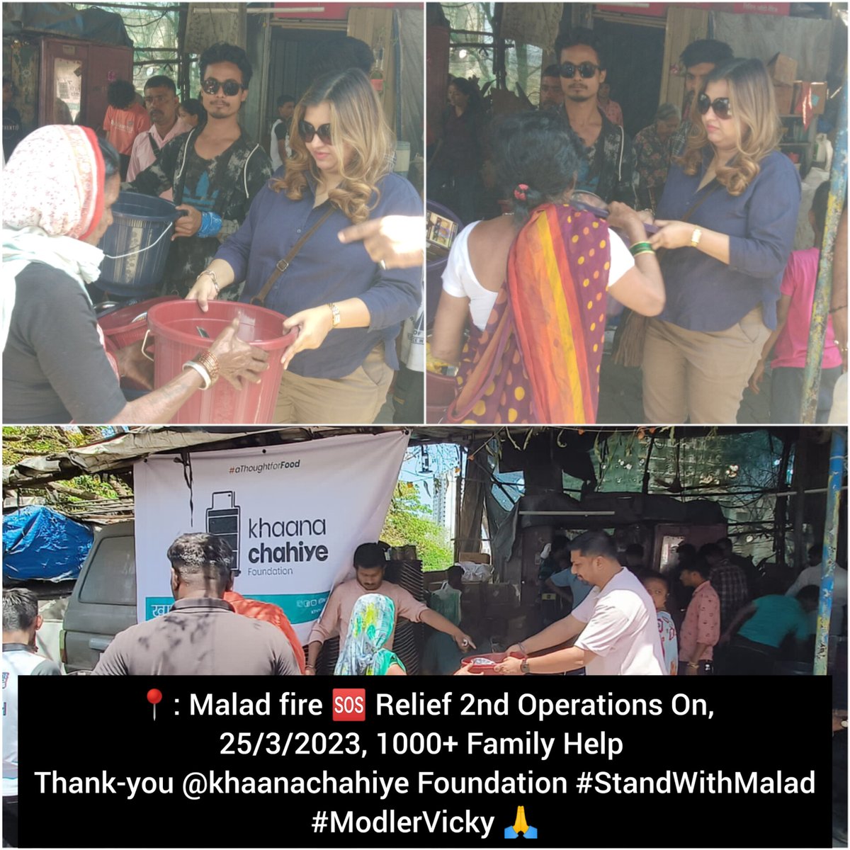 ModlerVicky1995's tweet photo. 📍: Malad fire 🆘 Relief 2nd Operations On,25/3/23, 1000+ Family Help Thank-you @khaanachahiye @NeetiGoel2 #StandWithMalad  #KhaanaChahiye #MaladFire #AppaPada 🔥 #Helping 🆘
📍WatchFul 🎥👇#ModlerVicky 🙌

https://t.co/KQtF6o9Ht7

https://t.co/9O6GTQMStn

https://t.co/K5mCwDwY4C https://t.co/H02Lik6M9P