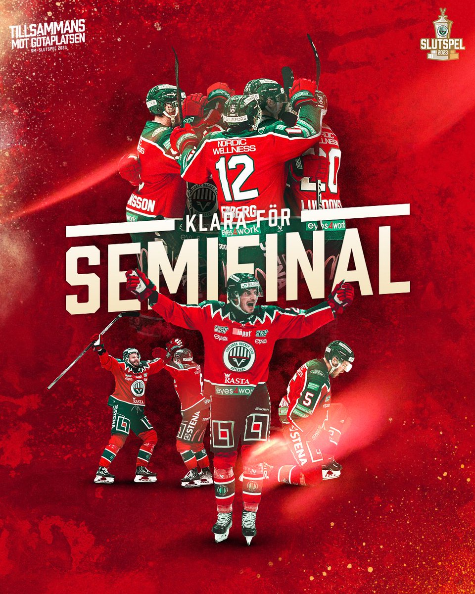 SEMIFINAL! Vi besegrar Färjestad med 3-1 i Löfbergs Arena och är därmed klara för semifinal tack vare 4-3 i matcher.