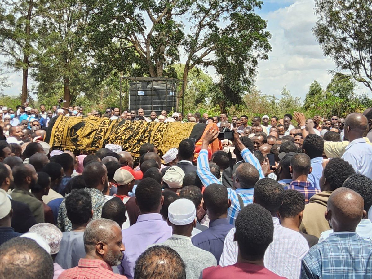 Joined the family, friends, &amp; fellow mourners in paying our last respects to the late Hon. Kullow Maalim Hassan at the Langata Muslim cemetery. As I stood there,surrounded by grieving loved ones,I couldn't help but feel the weight of the loss that we were all experiencing.