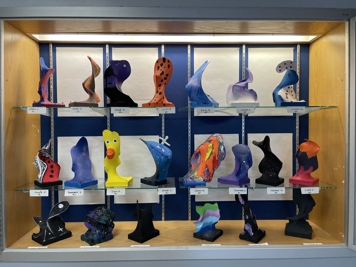 Students in 8th. grade created "Wire Stocking Sculptures". Fascinating designs! <a href="/FTSHunterdon/">FTS Hunterdon</a> <a href="/LindsayGooditis/">Dr. Lindsay Gooditis</a> <a href="/NicholasADiaz/">Dr. Nicholas Diaz</a> <a href="/ArtEducatorsNJ/">AENJ</a>