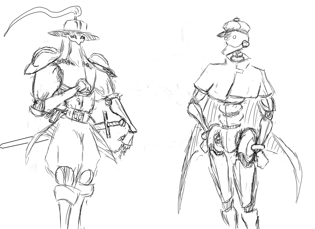 Four13945396's tweet photo. finally got around to do some sketches again https://t.co/iQpwUCH5Rw